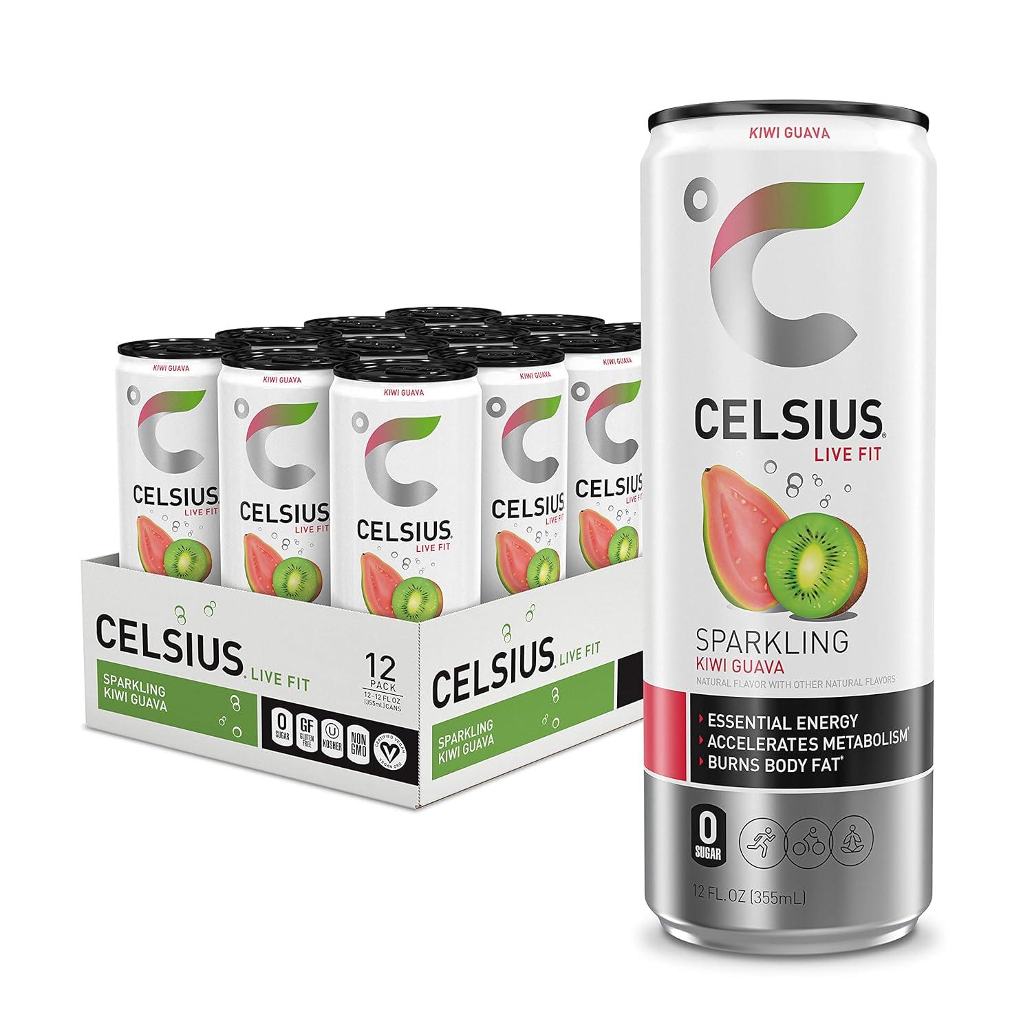 Celsius Functional Sparkling Kiwi Guava