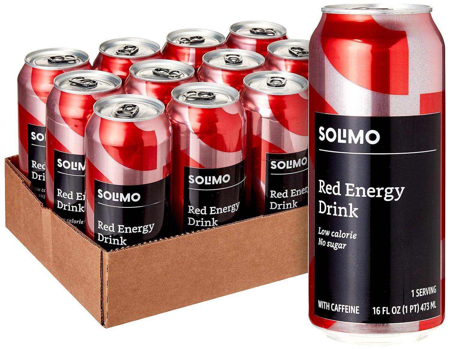 Amazon’s Solimo Red Energy Drink
