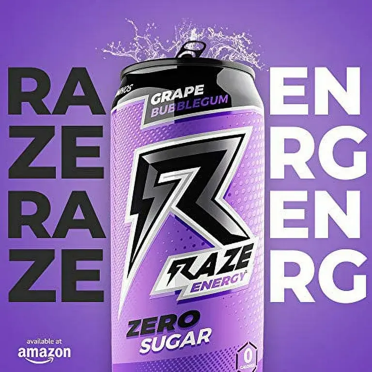 Raze Energy Grape Bubblegum