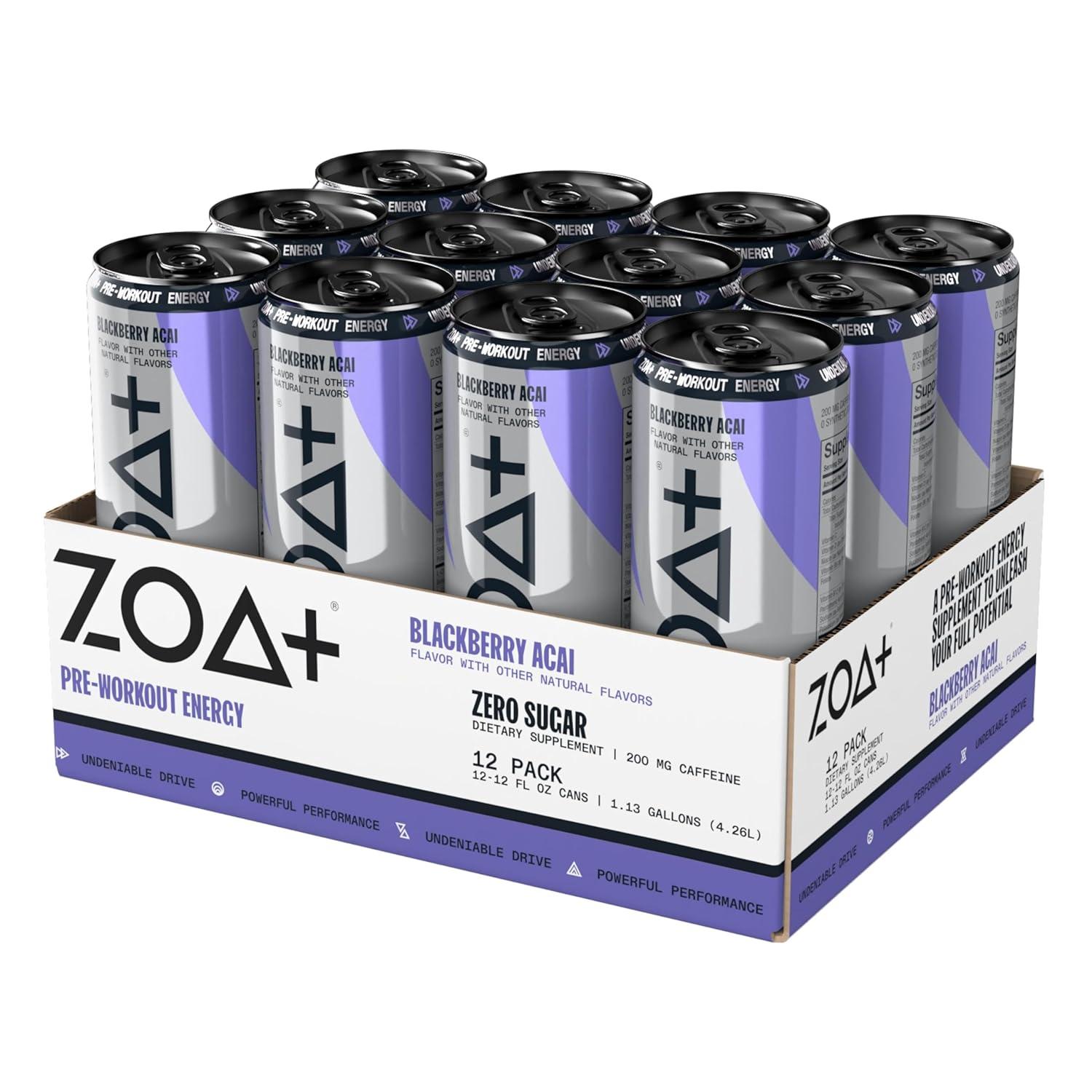 ZOA + Preworkout: Blackberry Acai