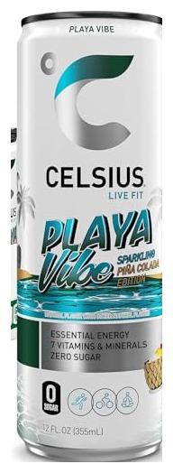 CELSIUS Playa Vibe Sparkling Pina Colada