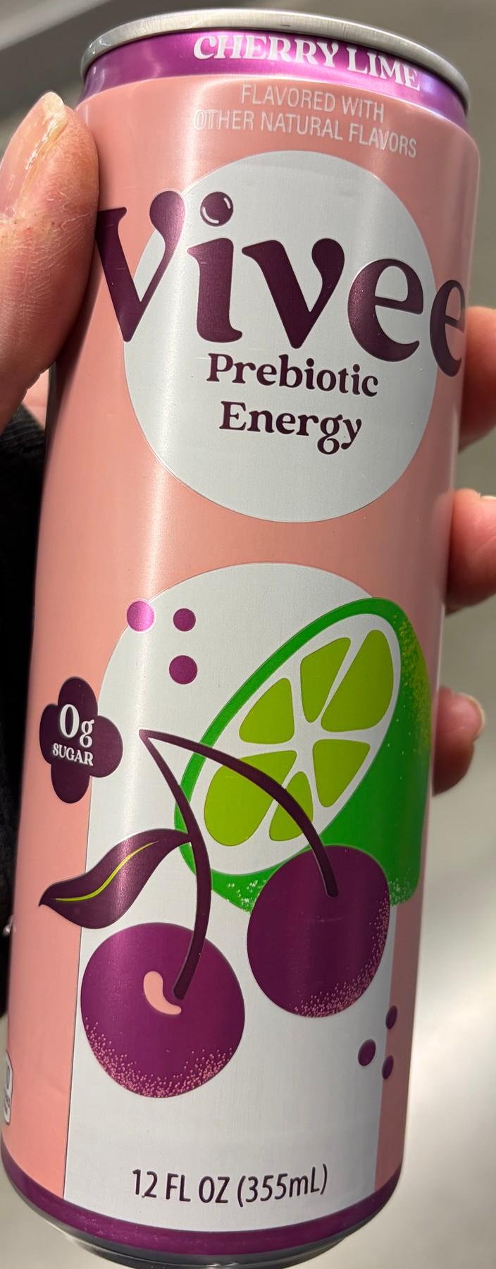 Vivee Cherry Lime can, front