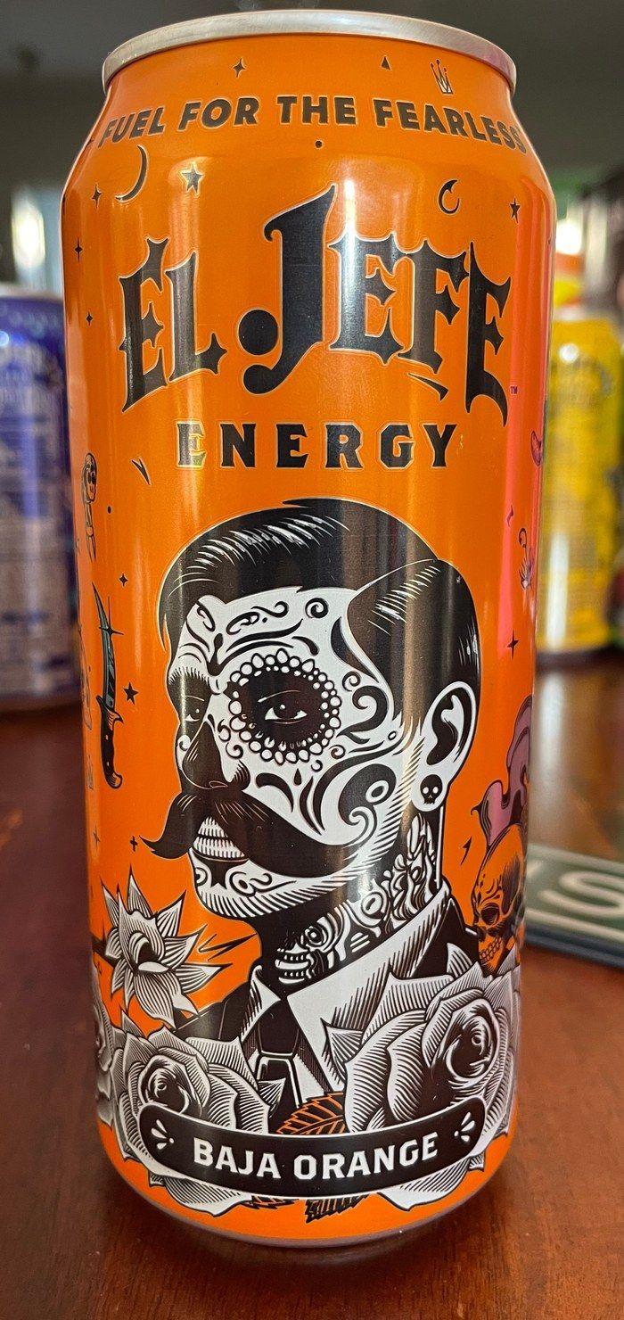 El Jefe Baja Orange can, front