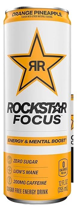 Rockstar Energy Focus Orange Pineapple