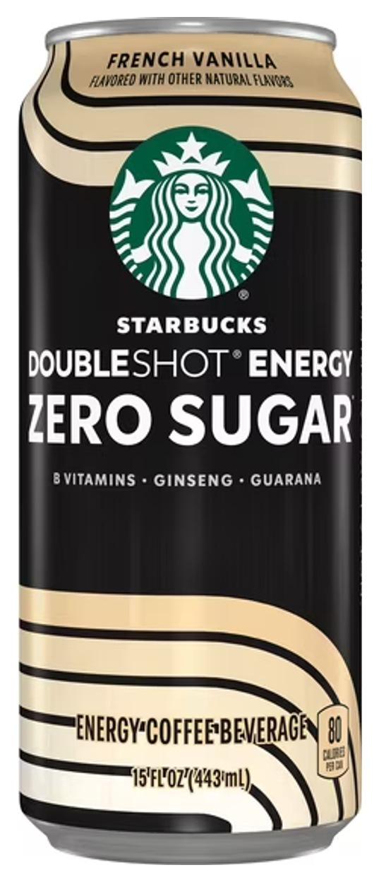 Starbucks Doubleshot Energy Zero Sugar French Vanilla can, front