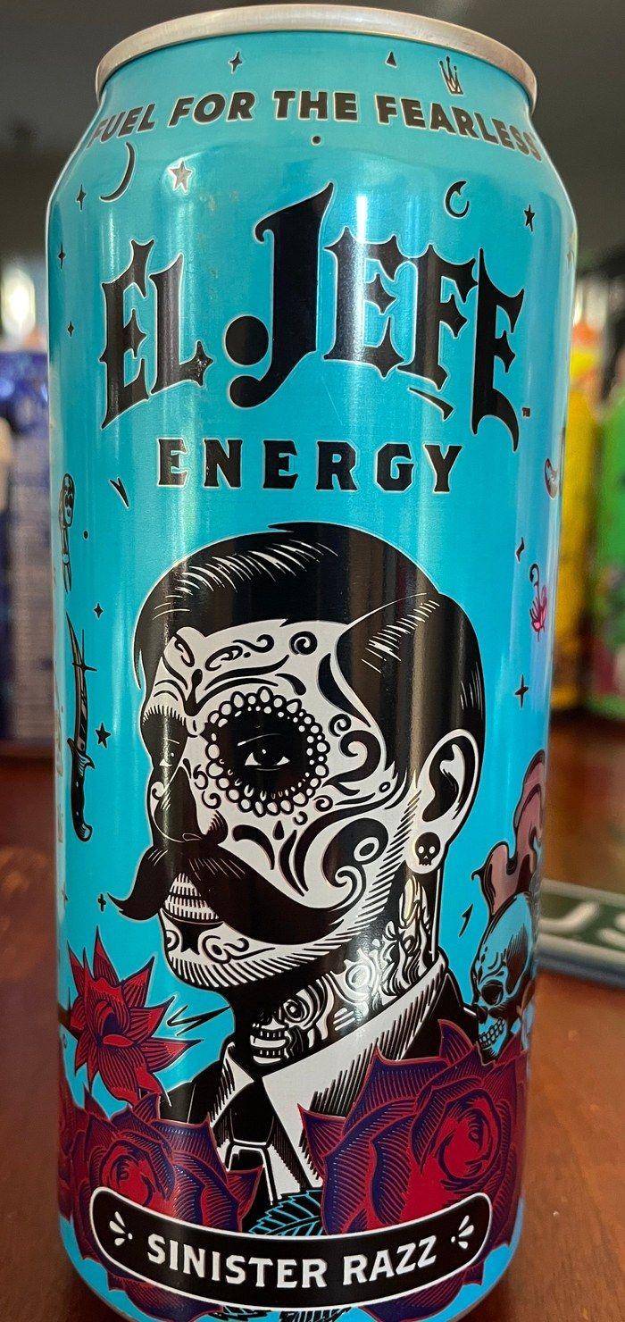 El Jefe Sinister Razz can, front