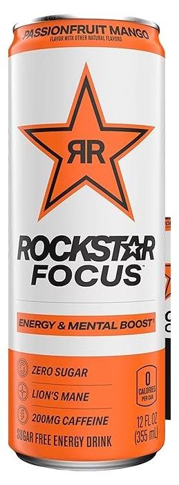 Rockstar Energy Focus Passion Fruit Mango