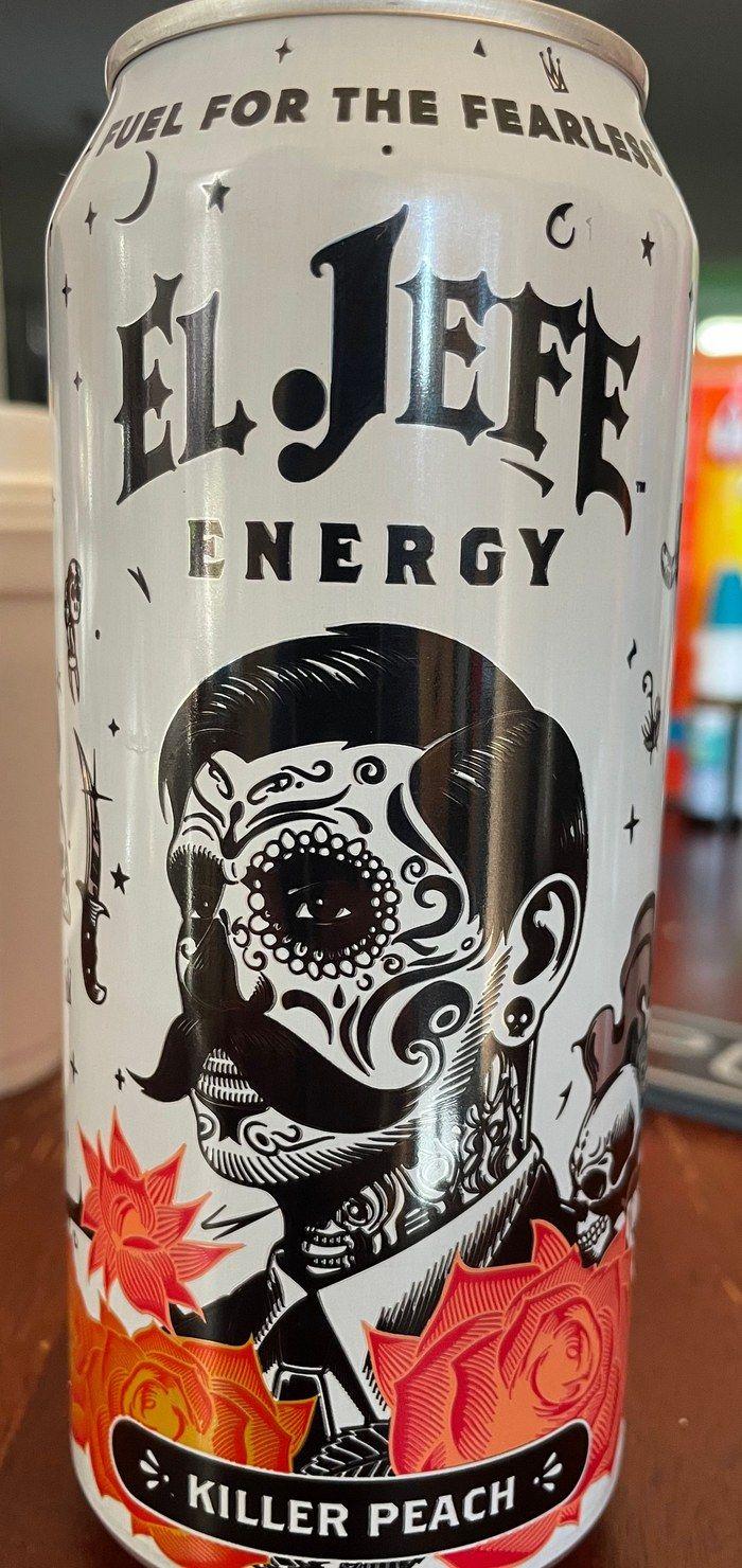 El Jefe Killer Peach can, front