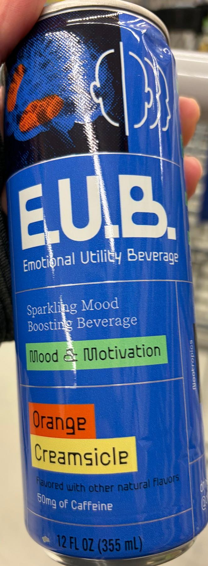 E.U.B. Orange Creamsicle can, front