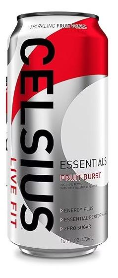 Celsius Essentials Sparkling Fruit Burst can