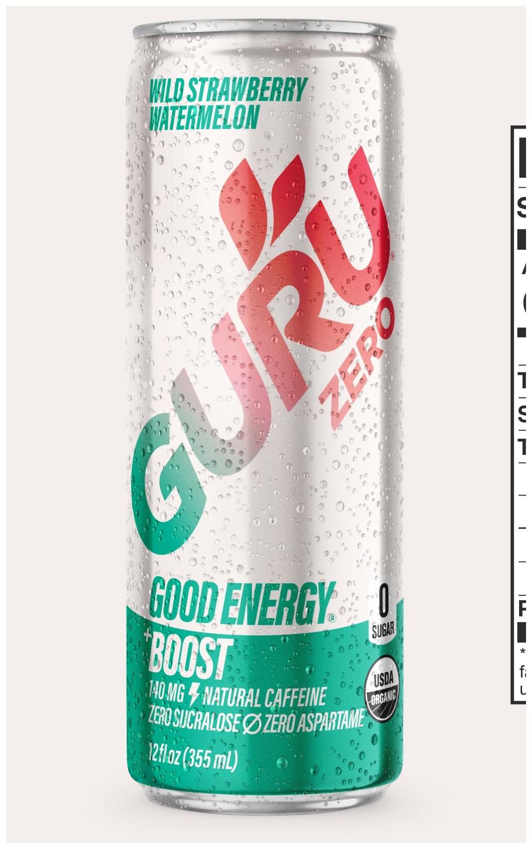 GURU Organic Wild Strawberry Watermelon Zero