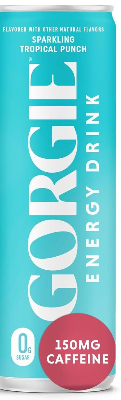 Gorgie Sparkling Tropical Punch can, front