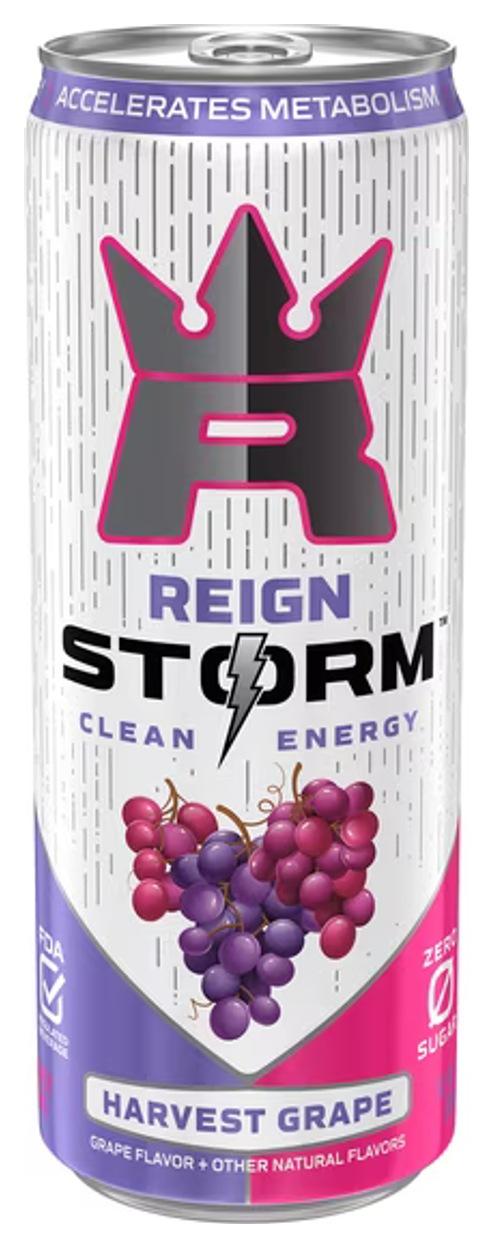 Storm Energy Harvest Grape can, front