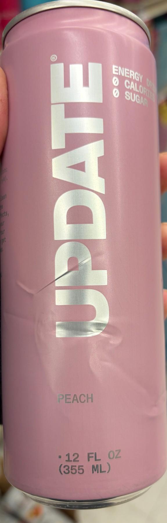 Update Peach can, front
