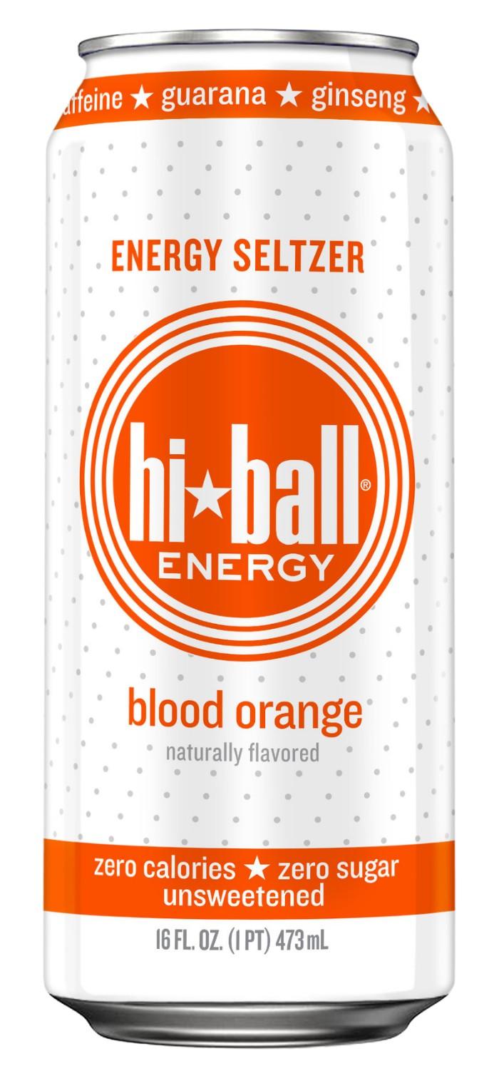 Hiball Energy Blood Orange can, front