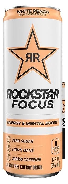 Rockstar Energy Focus White Peach
