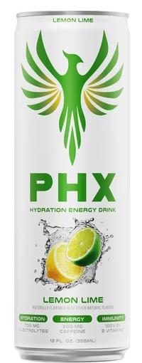 PHX Lemon Lime can, front