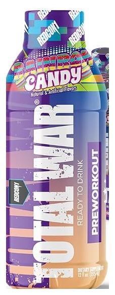 redcon1-total-war-ready-to-drink-pre-workout-rainbow-candy can/bottle