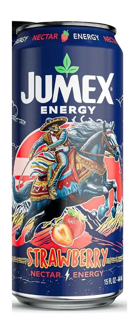 Jumex Energy Strawberry Nectar 15 fl oz can, front