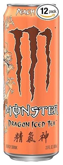 Monster Energy Dragon Iced Peach Tea can