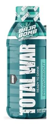 Redcon1 Total War Ready to Drink Pre Workout Baja Bomb can