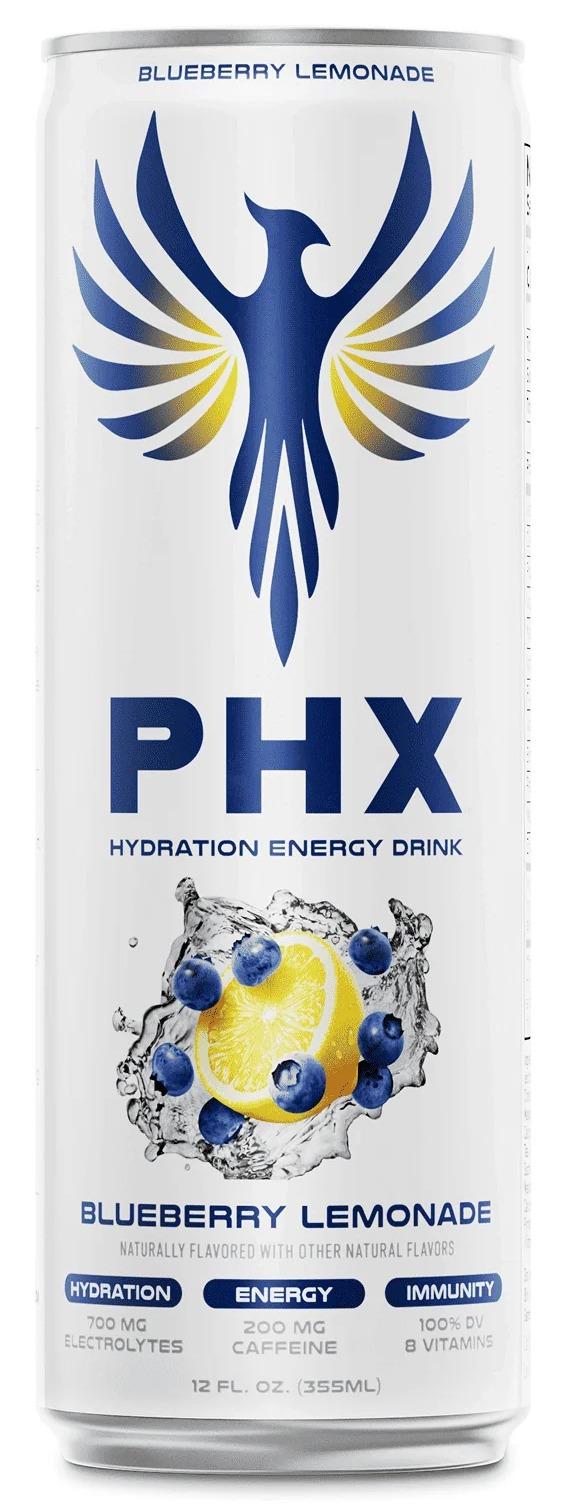 PHX Blueberry Lemonade can, front
