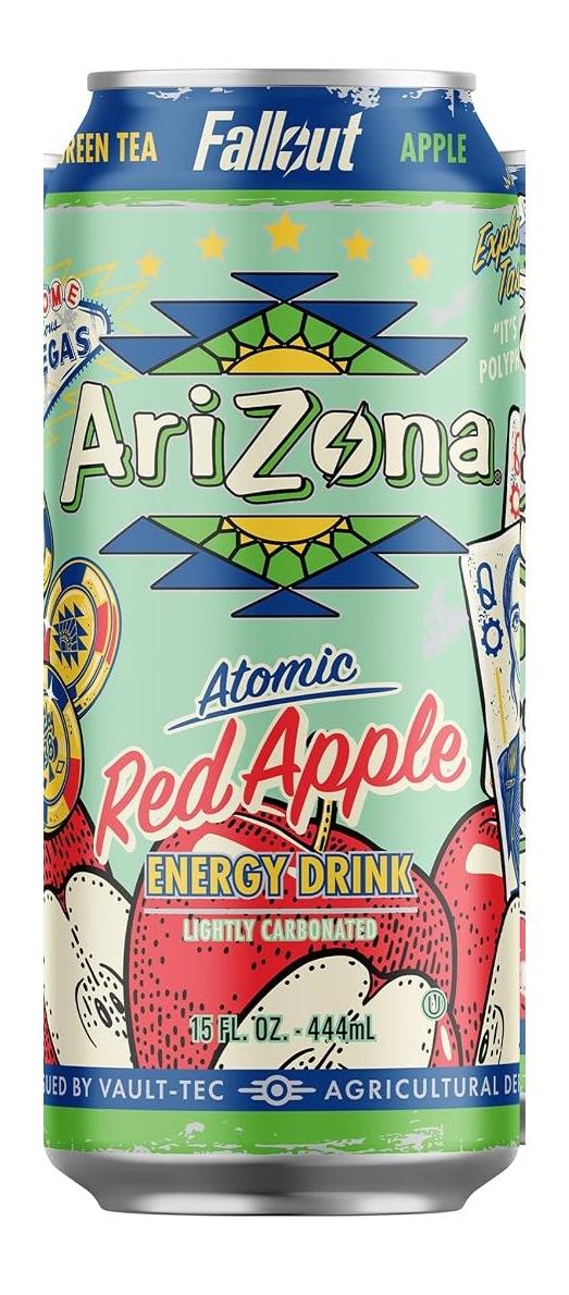 AriZona x Fallout Energy Red Apple 15 fl oz can, front