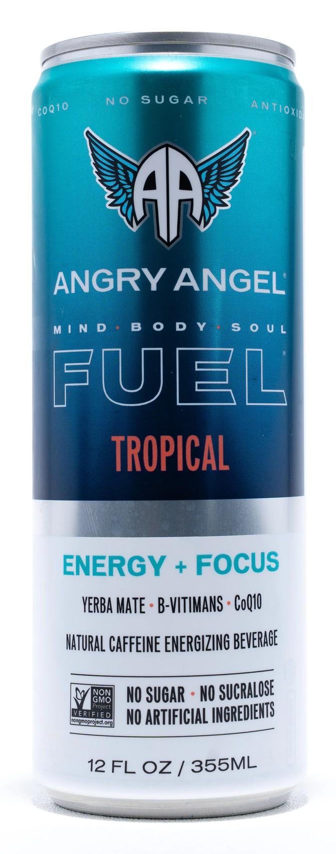 Angry Angel Fuel Tropical can, front