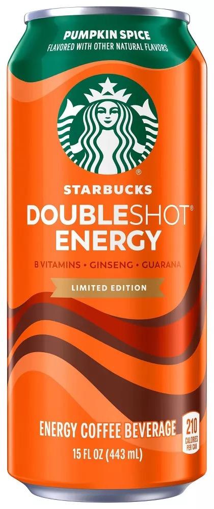 Starbucks Doubleshot Energy Pumpkin Spice can, front