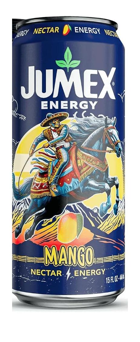 Jumex Energy Mango Nectar 15 fl oz can, front