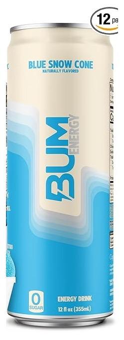 BUM Energy Blue Snow Cone