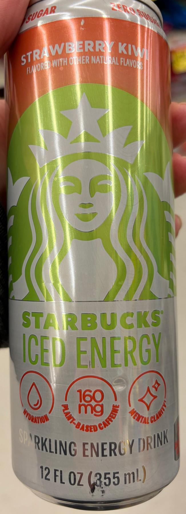 Starbucks Iced Energy Strawberry Kiwi can, front