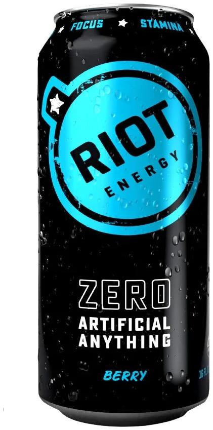 RIOT Energy Berry can, front