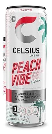 CELSIUS PEACH VIBE Sparkling White Peach