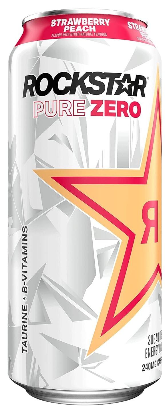 Rockstar Pure Zero Strawberry Peach