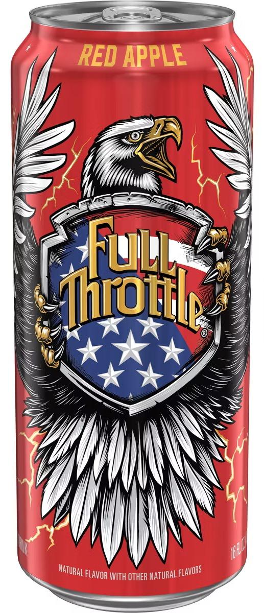 Full Throttle Red Apple can, front