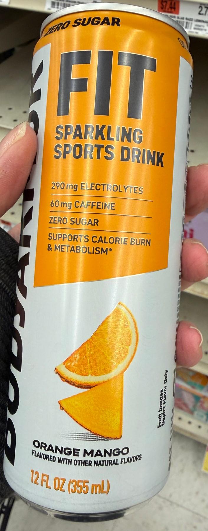 BodyArmor FIT Orange Mango can, front