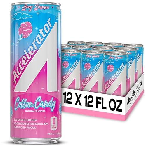 Accelerator Active Energy Drink, Cotton Candy 12oz can (12 Pack)