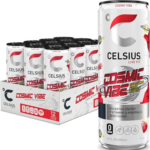 CELSIUS Cosmic Vibe Sparkling Fruit Punch