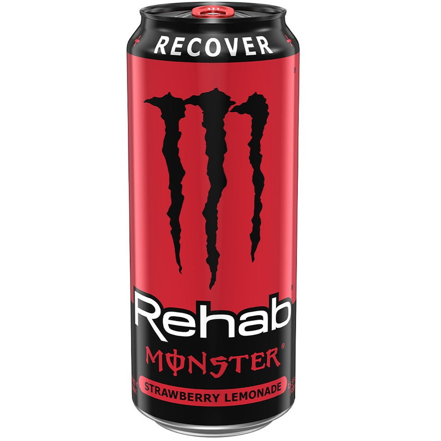 Monster Rehab Strawberry Lemonade can