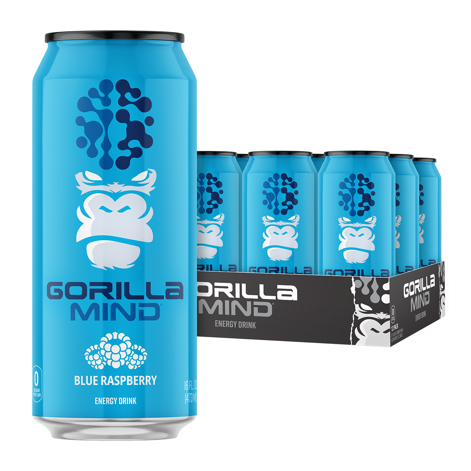 Gorilla Mind Blue Raspberry