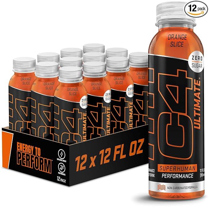 C4 Ultimate Non-Carbonated Pre Workout Drink Orange Slice