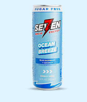 Seven Brew Ocean Breeze can