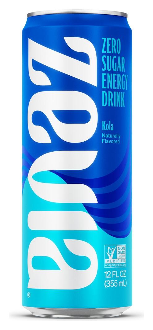 Zevia Energy Kola can, front