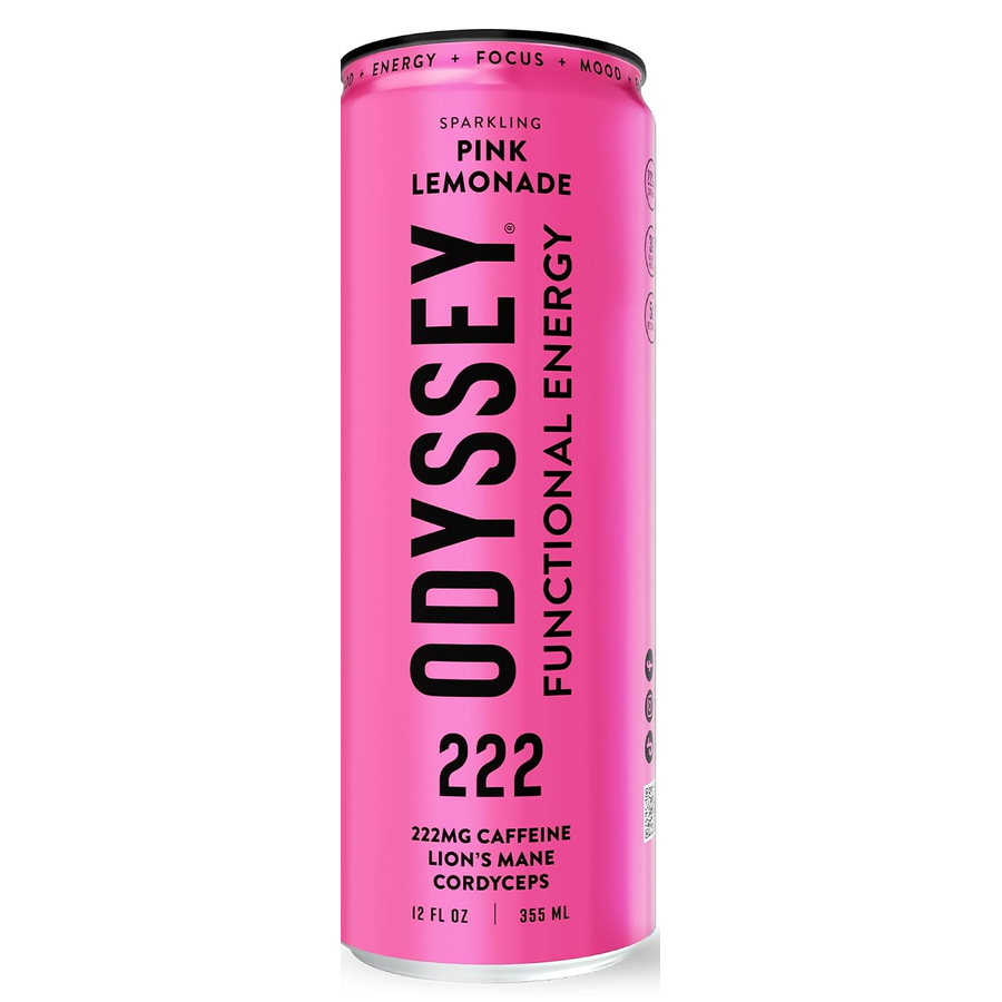 Odyssey Elixir Pink Lemonade can