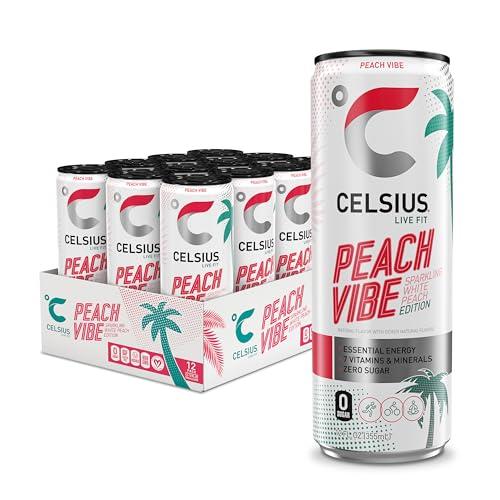 CELSIUS PEACH VIBE Sparkling White Peach