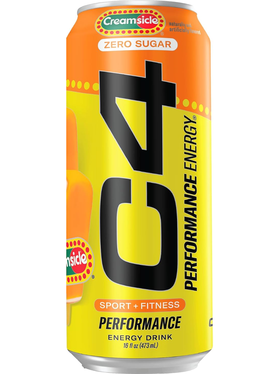 C4 Performance Energy Orange Creamsicle can