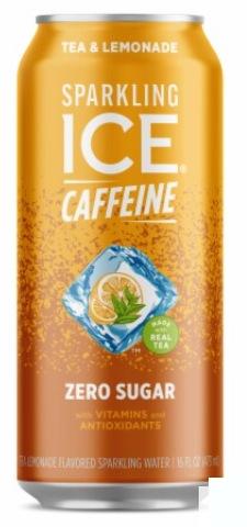 Sparkling Ice Caffeine Tea + Lemonade can, front
