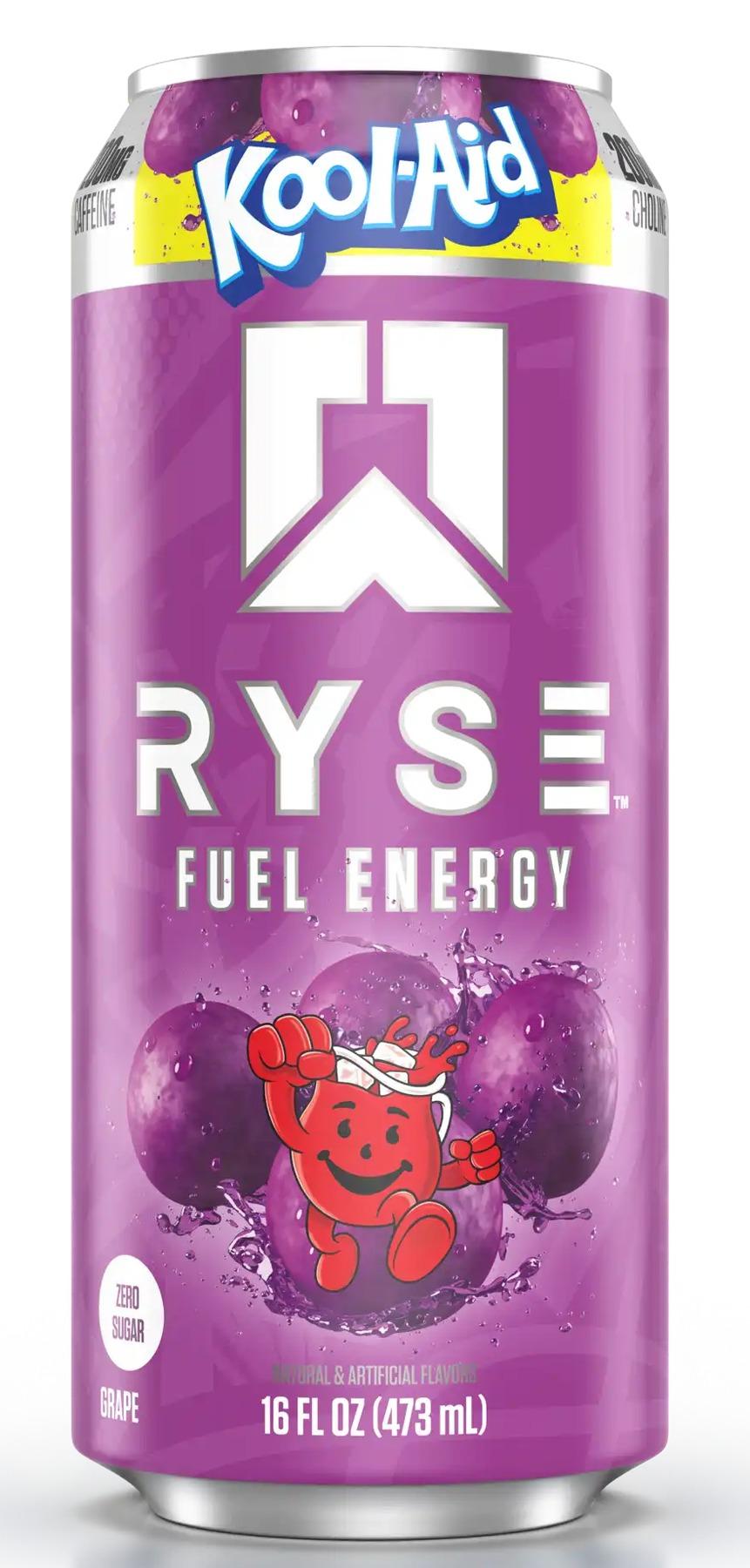 RYSE Fuel Kool-Aid Grape can, front