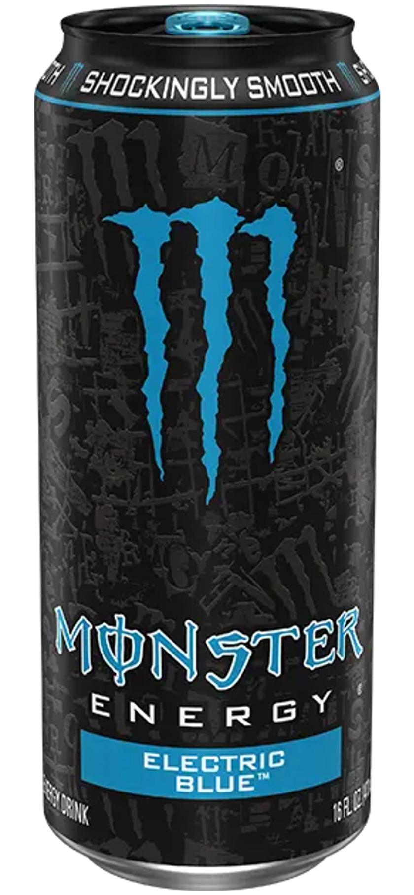 Monster Energy Electric Blue can, front